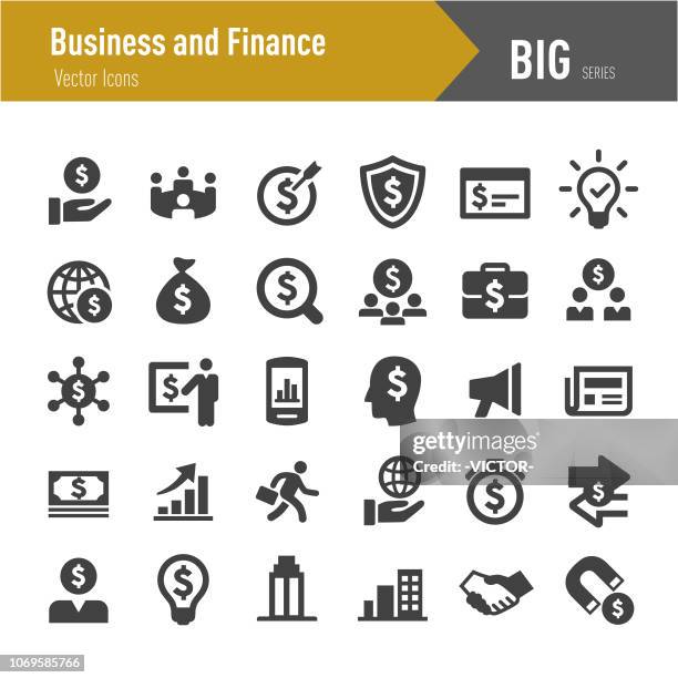 ilustraciones, imágenes clip art, dibujos animados e iconos de stock de negocios y finanzas icono - grandes series - contabilidad