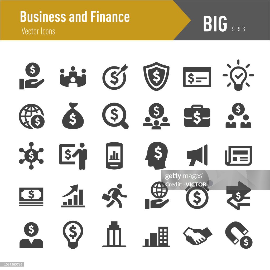 Business and Finance Icon - Big Series