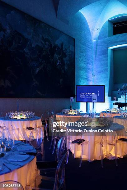 Atmosphere during the Laureus Sport For Good Foundation Banquet held at Pinacoteca di Brera on November 18, 2010 in Milan, Italy.