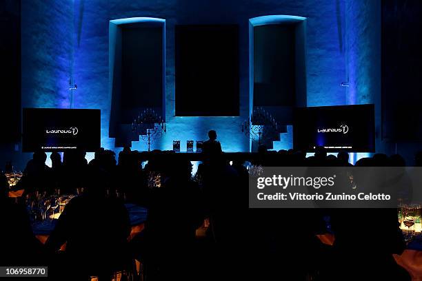 Atmosphere during the Laureus Sport For Good Foundation Banquet held at Pinacoteca di Brera on November 18, 2010 in Milan, Italy.