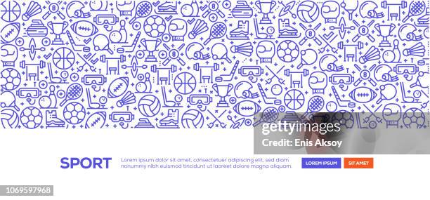 stockillustraties, clipart, cartoons en iconen met sport banner - poolbiljart