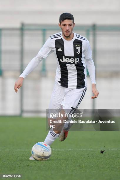 Juventus player Simone Emmanuello during the Serie C match between Juventus U23 and Pontedera at on November 18, 2018 in Alessandria, Italy.