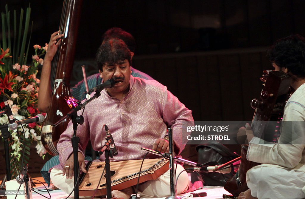 Ustad Rashed K Indian classical musician Ustad Rashid Khan performs during the... News ...
