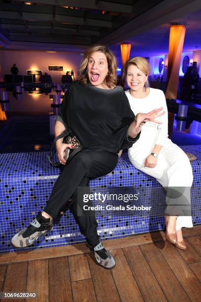 Elena Uhlig and Annette Frier during the ARD advent dinner hosted by the program director of the tv station Erstes Deutsches Fernsehen at Hotel...