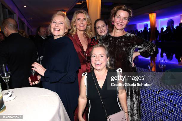 Maren Kroymann, Maria Furtwaengler, Julia Jentsch, Margarita Broich and ChrisTine Urspruch during the ARD advent dinner hosted by the program...