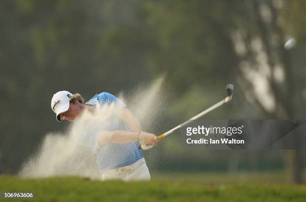 Rory McIlroy of Northern Ireland in action during day two of the UBS Hong Kong Open at The Hong Kong Golf Club on November 19, 2010 in Hong Kong,...