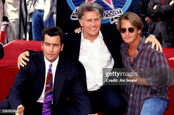 Charlie Sheen, Martin Sheen and Emilio Estevez