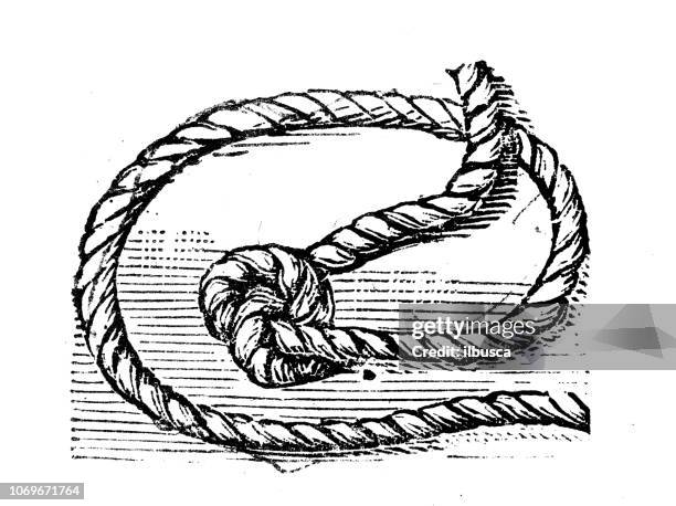 High Rope Drawing 166 Rope Tied Drawing High Res Illustrations - Getty Images