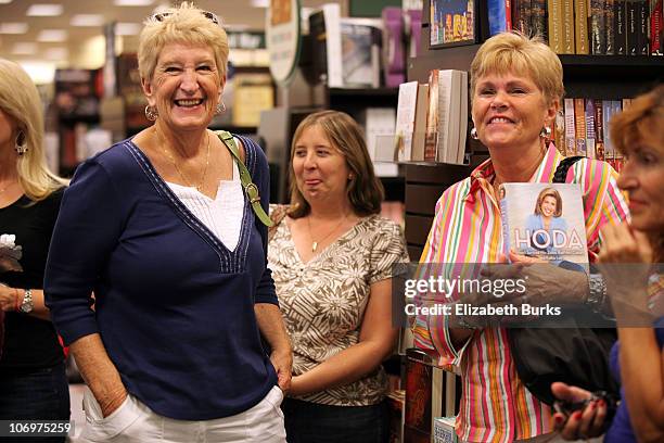 Fans line up to get their copies of "Hoda: How I Survived War Zones, Bad Hair, Cancer, and Kathie Lee" signed by Hoda Kotb at Barnes & Noble on...