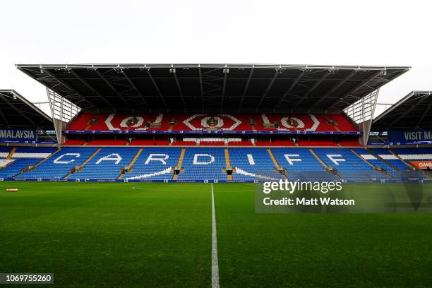 General view ahead of the Premier League match between Cardiff City and Southampton FC at Cardiff City Stadium on December 8, 2018 in Cardiff, United...