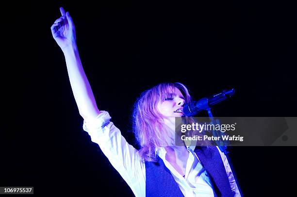 Eva Briegel of Juli performs on stage at the E-Werk on November 19, 2010 in Cologne, Germany.