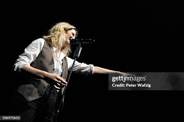 Eva Briegel of Juli performs on stage at the E-Werk on November 19, 2010 in Cologne, Germany.