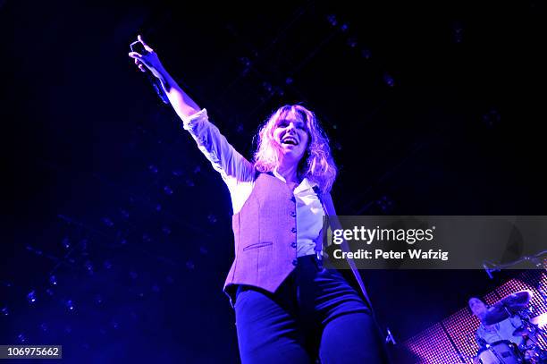 Eva Briegel of Juli performs on stage at the E-Werk on November 19, 2010 in Cologne, Germany.