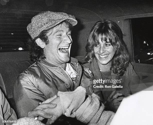 Robin Williams and Wife Valerie Williams during Robin Williams After "Saturday Night Live" Taping in New York City - November 11, 1978 at NBC Studios...