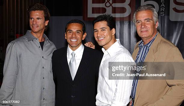 Lorenzo Lamas, Antonio Villaraigosa, Mario Lopez and John McCook