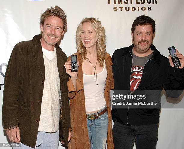 Jim McCaffrey, Andrea Roth and John Scurti during Samsung and First Look Studios Presents "Across The Hall" Premiere Screening and Party at Samsung...