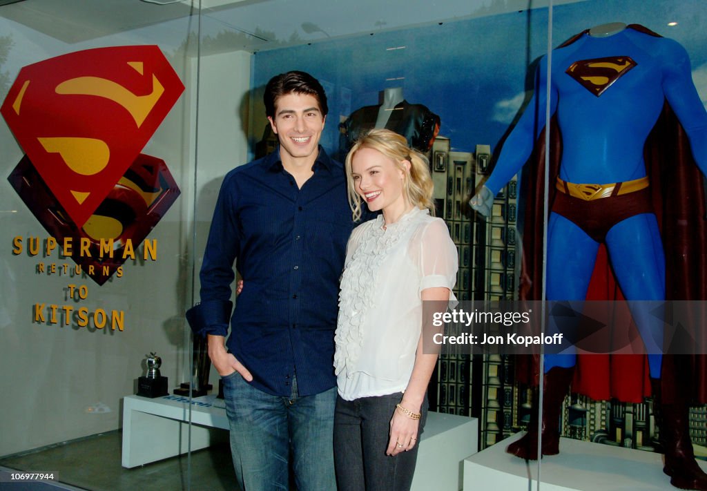 Kate Bosworth and Brandon Routh Visit Kitson to Promote "Superman Returns" - May 1, 2006