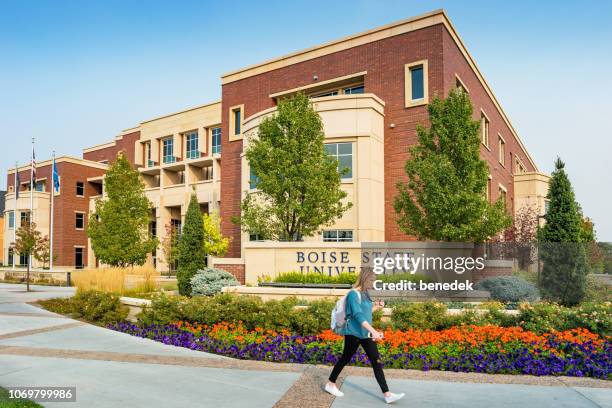 boise state university in boise idaho usa - boise stock pictures, royalty-free photos & images