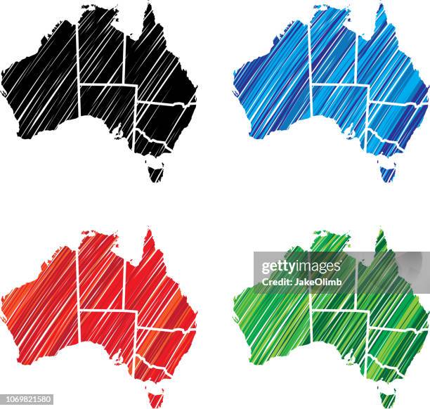 ilustraciones, imágenes clip art, dibujos animados e iconos de stock de australiana garabato - australia meridional