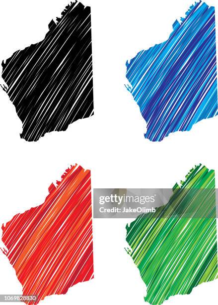 western australia scribble - perth stock illustrations