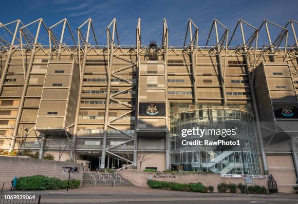 st. james's park - newcastle. - st james park newcastle upon tyne stockfoto's en -beelden