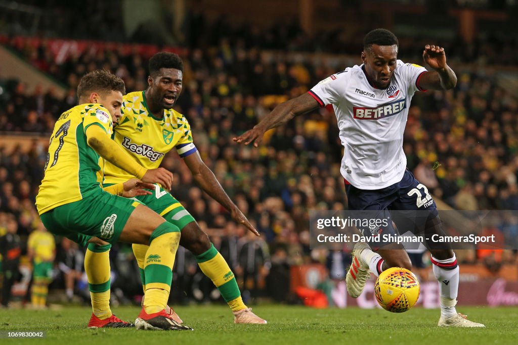 Norwich City v Bolton Wanderers - Sky Bet Championship