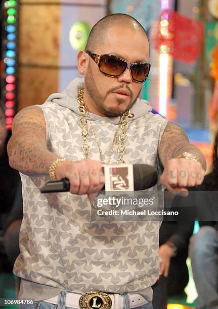 Quintanilla of the Kumbia All-Stars during A.B. Quintanilla and PeeWee of the Kumbia All-Stars Visit MTV Tr3s' "MiTRL" - October 27, 2006 at MTV...