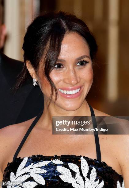 Meghan, Duchess of Sussex attends The Royal Variety Performance 2018 at the London Palladium on November 19, 2018 in London, England.