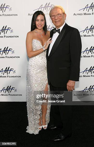 Cassandra Mann and Alfred Mann during 3rd Annual Alfred Mann Foundation Innovation and Inspiration Gala Honoring Richard and Nancy Riordan at Mann...