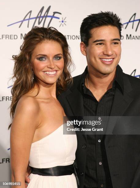 Heidi Mueller and Mario Lopez during 3rd Annual Alfred Mann Foundation Innovation and Inspiration Gala Honoring Richard and Nancy Riordan at Mann...