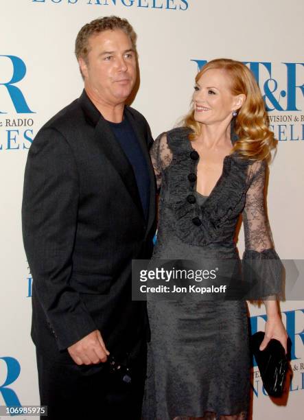 William Petersen and Marg Helgenberger during The Museum of Television & Radio Honors Leslie Moonves and Jerry Bruckheimer - Arrivals at Beverly...