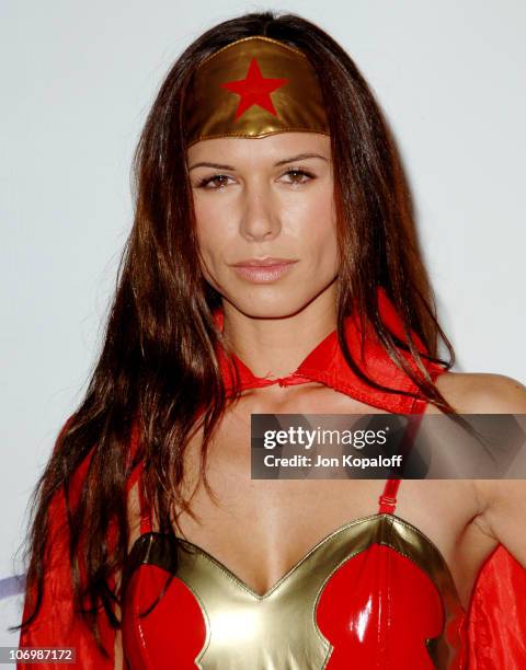 Rhona Mitra during 7th Annual Heidi Klum Halloween Party, Sponsored by M&M's Dark Chocolate - Arrivals at Privilege in Los Angeles, California,...