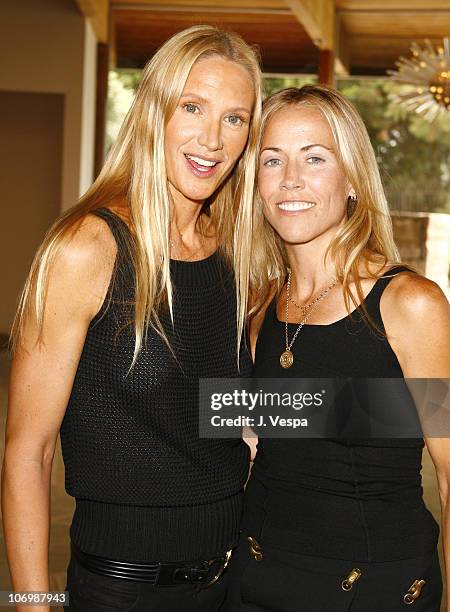 Kelly Lynch and Sheryl Crow during Kelly Lynch and Lisa Love Host a Lunch in Honor of James Ferragamo at Private Home in Los Angeles, California,...