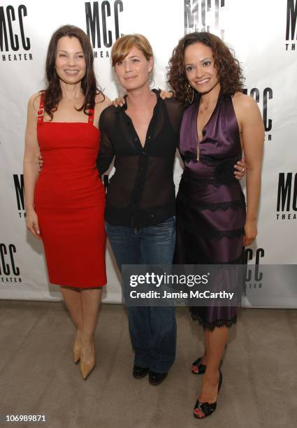 Fran Drescher, Maura Tierney and Judy Reyes during Some Girls - Opening Night Celebration at Robert Miller Gallery in New York City, New York, United...