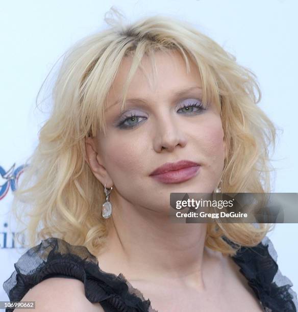 Courtney Love during Chrysalis's 5th Annual Butterfly Ball - Arrivals at Italian villa of Carla and Fred Sands in Bel Air, California, United States.