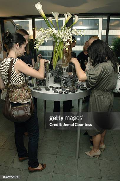 Patrons at the Loreal Gift Table during Elle Magazine and L'Oreal Paris Host the "Get Runway Ready" Beauty Suite in Celebration of the "Project...