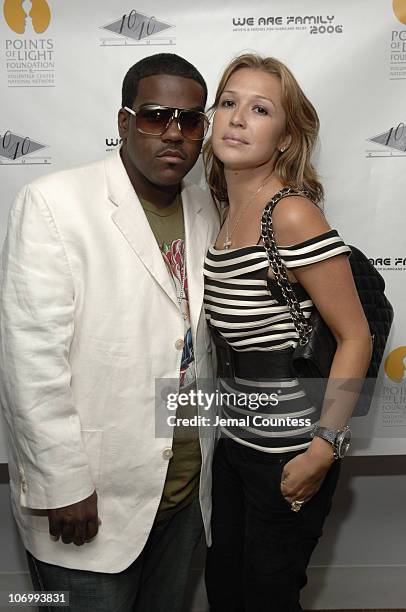 Rodney Jerkins and Joy Enriquez during Rodney Jerkins and Robert Goodwin Host a Special Launch Party for "We Are Family" All-Star Katrina Benefit CD...