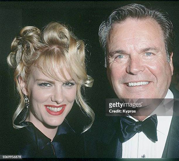 American actor Robert Wagner with his daughter, American television personality and Hollywood reporter Katie Wagner, circa 1992.