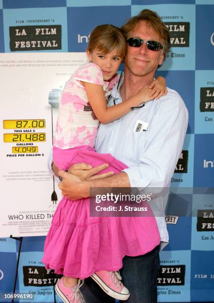 Peter Horton and his daughter Lily during 2006 Los Angeles Film Festival - "Who Killed The Electric Car" Screening and "Green Day" Fair at Westwood...