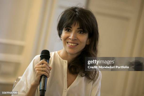 Malika Ayane presents the book of the lawyer Ester Viola, Gli Spaiati, at the Adolfo Pini Foundation in Milan, as part of the bookcity review. Milan,...