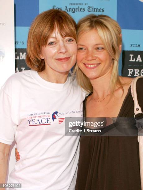 Frances Fisher and Amy Smart during 2006 Los Angeles Film Festival - "Who Killed The Electric Car" Screening and "Green Day" Fair at Westwood in...