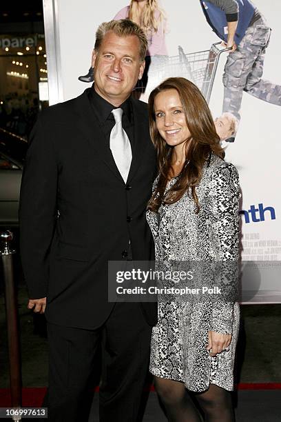 Joe Simpson and Tina Simpson during "Employee of the Month" Premiere - Arrivals at Mann's Chinese Theatre in Hollywood, California, United States.