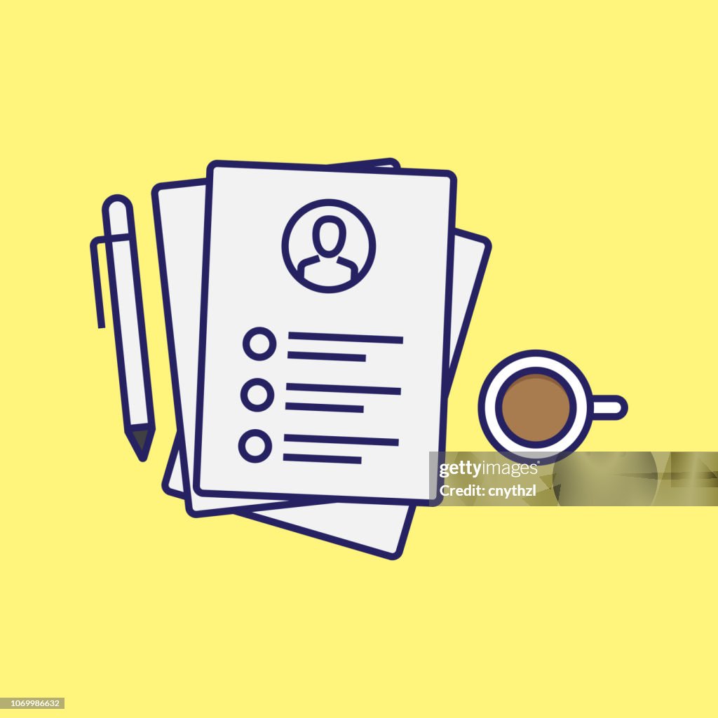 RESUME AND HUMAN RESOURCES CONCEPT