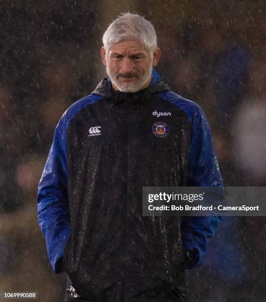 Bath Rugby's Head Coach Todd Blackadder during the Champions Cup match between Bath Rugby and Leinster Rugby at Recreation Ground on December 8, 2018...