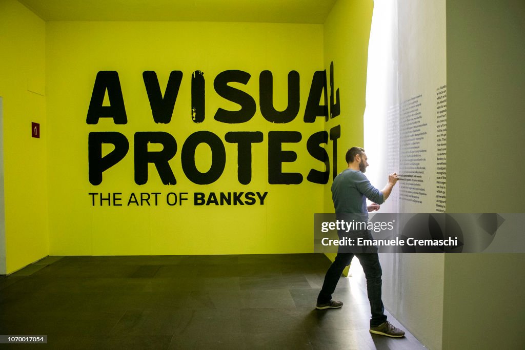 "The Art of BANKSY. A Visual Protest" Exhibition Preview In Milan