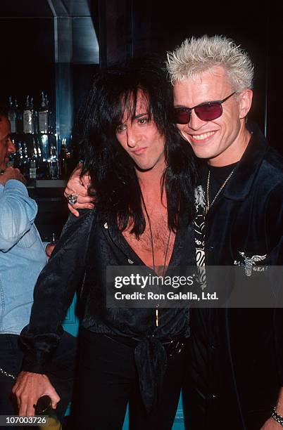 Steve Stevens and Billy Idol during Listening Party for Vince Neil's "Exposure" - April 12, 1993 at Ava's Nightclub in West Hollywood, California,...