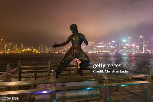 Hong Kong, China The Bruce Lee statue in Hong Kong is a memorial figure of deceased martial artist, Bruce Lee. The Hong Kong memorial was built on...