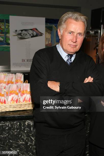 Martin Sheen during Harvey Weinstein Hosts a Private Screening of "Bobby" for Senators Obama and Schumer - Inside Arrivals at Disney Screeening Room...