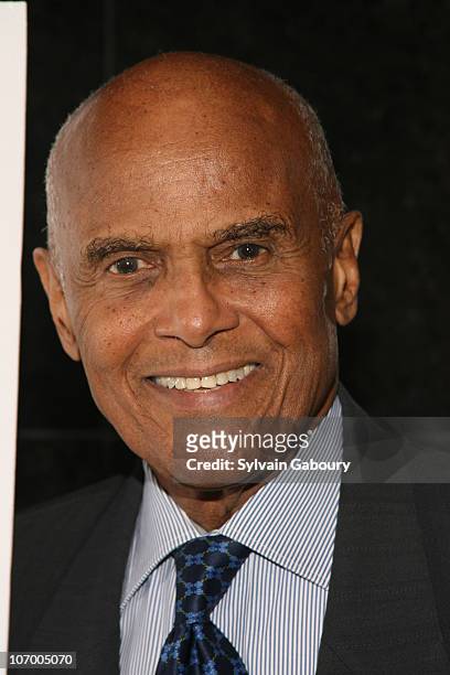Harry Belafonte during Harvey Weinstein Hosts a Private Screening of "Bobby" for Senators Obama and Schumer - Inside Arrivals at Disney Screeening...