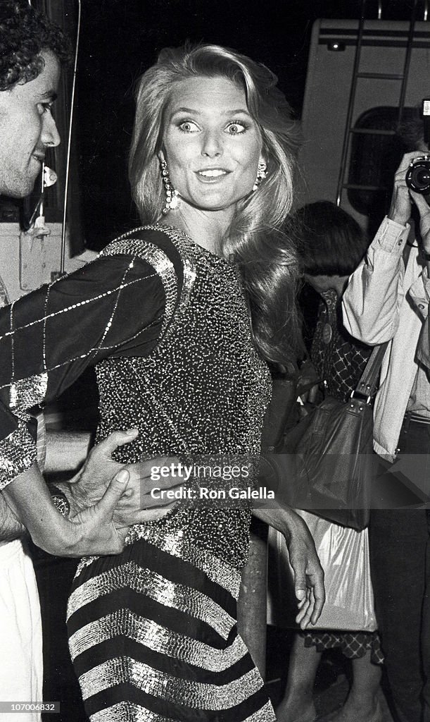 Olivier Chandon and Christie Brinkley during "Faces of the 80's